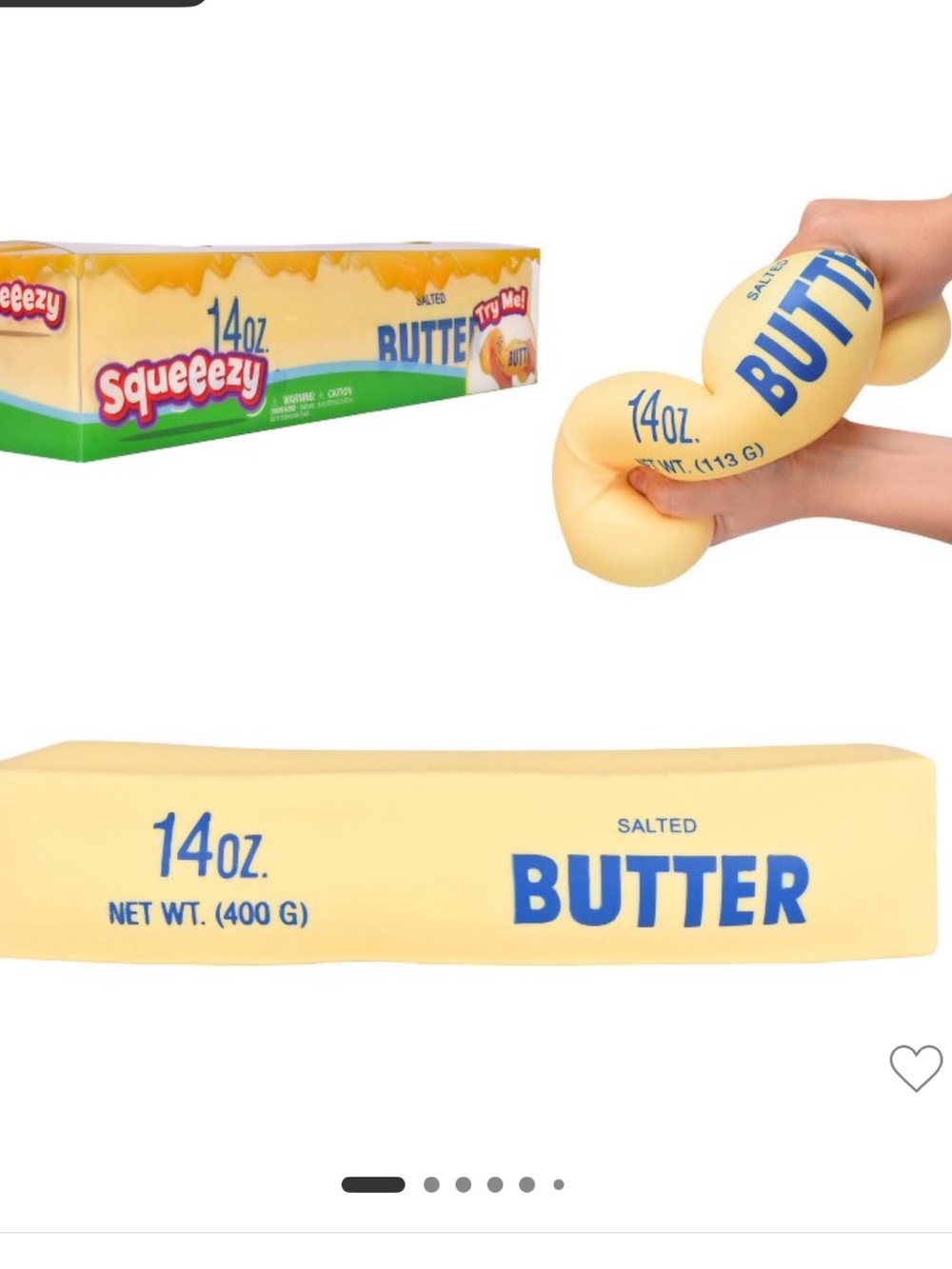 Sunny Days Squeezy Butter Shape Fidget Toy